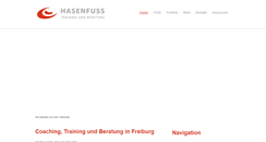 Desktop Screenshot of hasenfuss-training.de